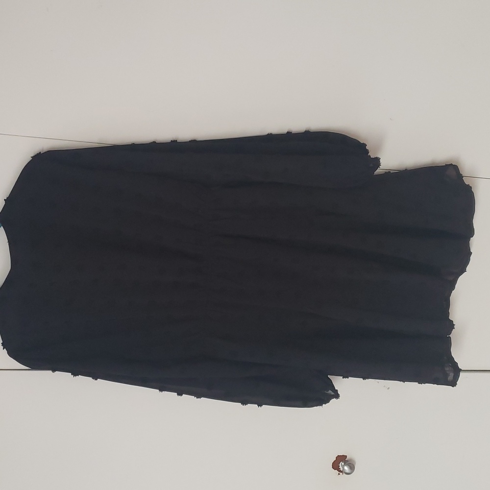 Cute texture black dress - Picture 5 of 5